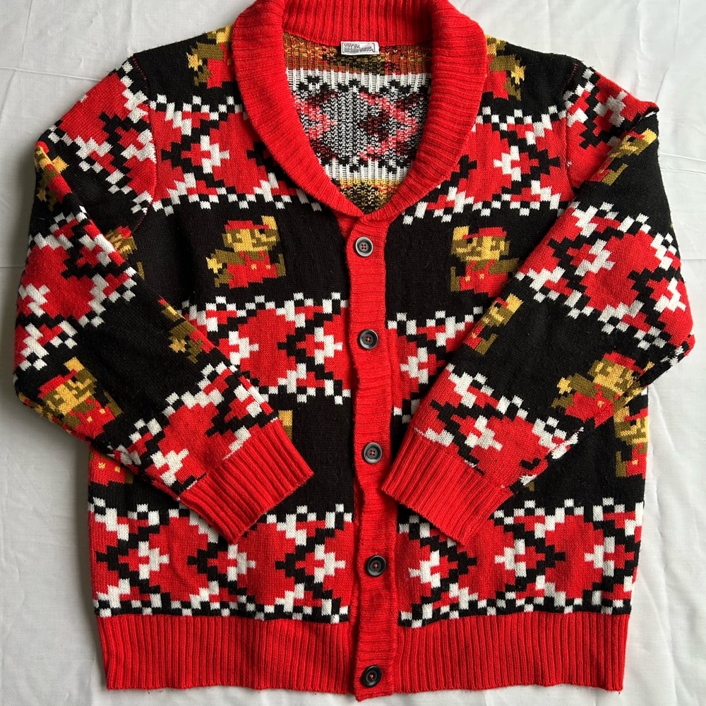 Super Mario Bros Holiday Cardigan